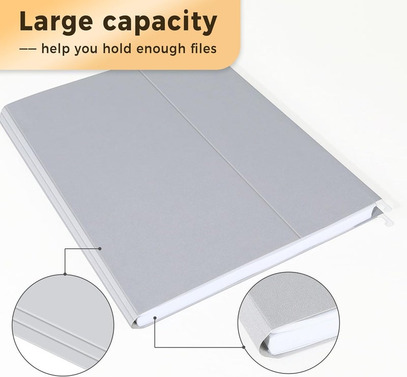 SUNEE 25 Pack Hanging File Folders, Gray Folders, Hanging File Folders Letter Size with 1/5-cut Tabs, Stay Organized for Your Home and Office Bulk File and Documents - Image 3